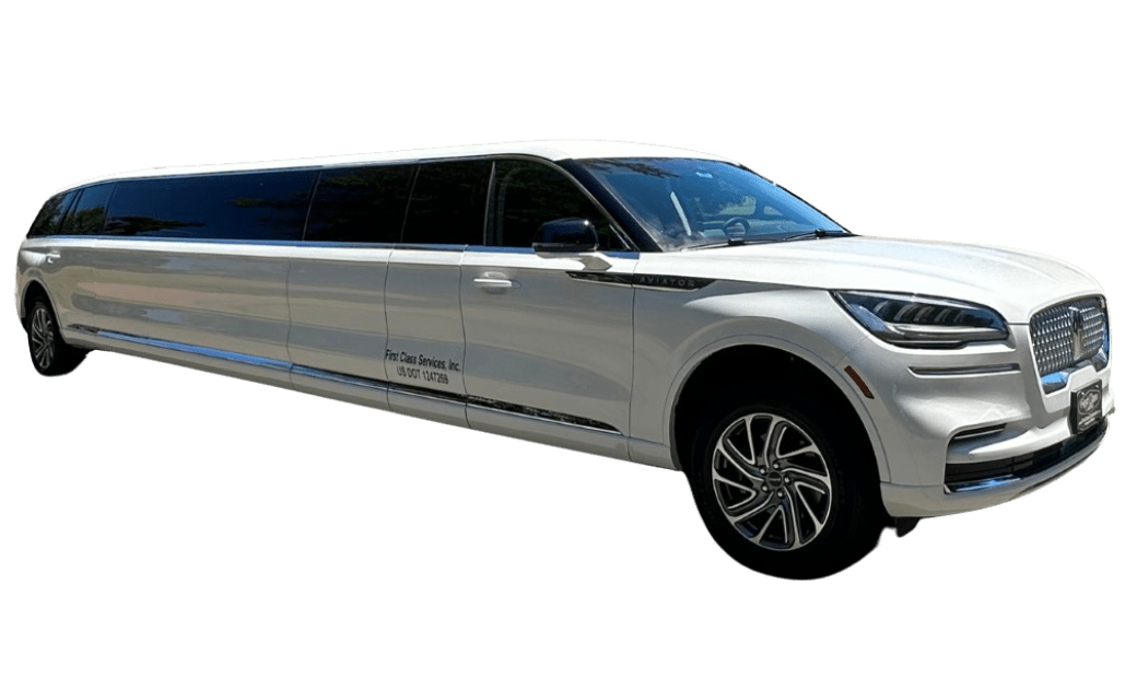LIMOUSINE(リムジン)　 アコギ　豪華・激鳴り・サスティーン効いてます 14 PASSENGER WHITE LINCOLN AVIATOR STRETCH LIMOUSINE | BBZ Limo
